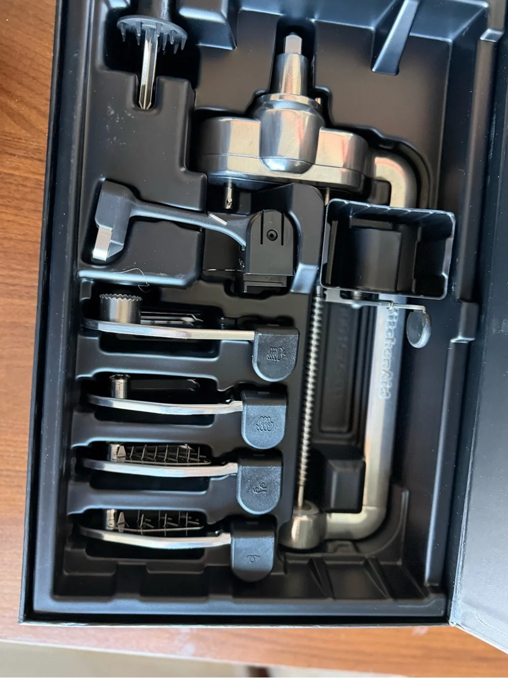 KitchenAid Red and Silver Spiralizer Mixer Attachment